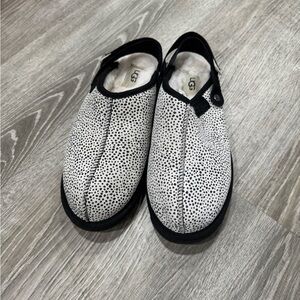 UGG Speckled Black & White Slip-On Clog